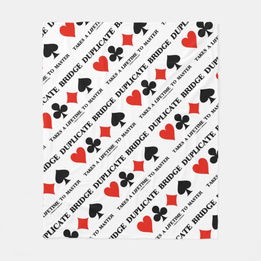 Doppelbrücke führt ein Leben zum Meister Fleecedecke (Vorderseite)