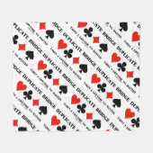 Doppelbrücke führt ein Leben zum Meister Fleecedecke (Vorderseite (Horizontal))