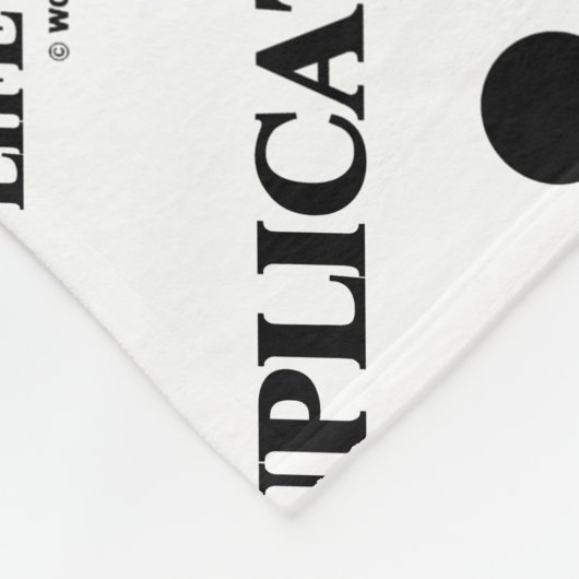 Doppelbrücke führt ein Leben zum Meister Fleecedecke (Ecke)