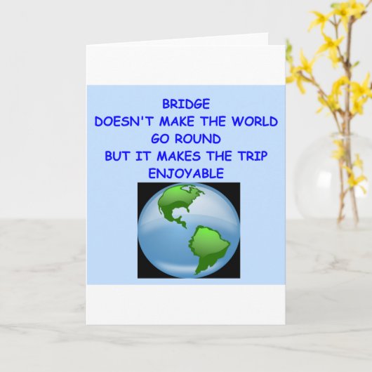 Doppelbrücke Karte (Gelbe Blume)