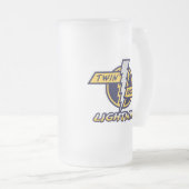 Doppelbrücken-Glas-Tasse Mattglas Bierglas (VorderseiteRechts)