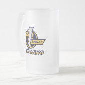 Doppelbrücken-Glas-Tasse Mattglas Bierglas (Vorderseite Links)