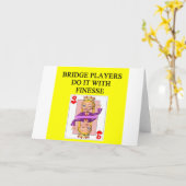 Doppelbrückenspieler Karte (Gelbe Blume)