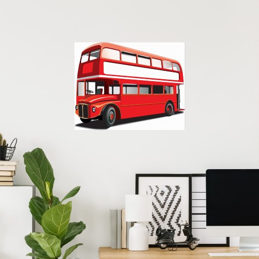Doppelbus Decker Poster (Heimbüro)