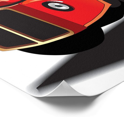 Doppelbus Decker Poster (Ecke)