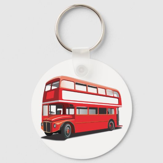 Doppelbus Decker Schlüsselanhänger (Vorderseite)