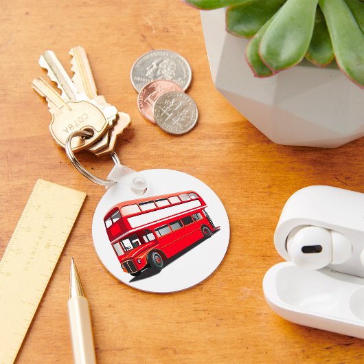 Doppelbus Decker Schlüsselanhänger