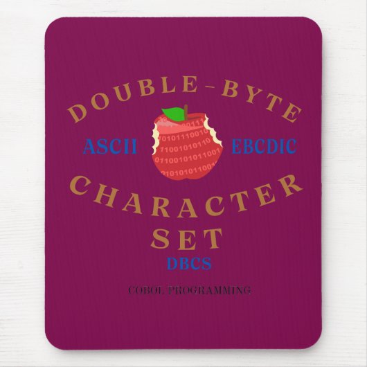Doppelbyte-Zeichensatz in der Cobol-Programmierung Mousepad (Vorne)