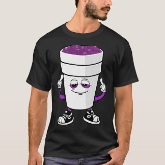 Doppelcup Styropor Lean Codein Lila trank Siz T-Shirt