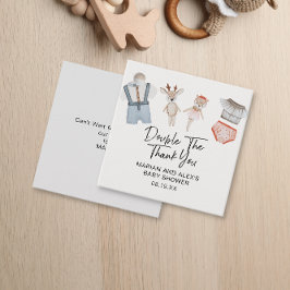 Doppeldanke neutrale Twins Kleidung Gefälligkeitst Geschenkanhänger