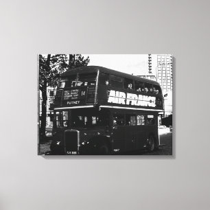 Doppeldeckbus Vintag England London Leinwanddruck