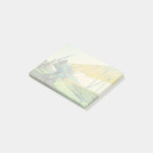 Doppeldecker-Antiken-Flugzeug vor dem Flug Post-it Klebezettel (angewinkelt)