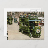 Doppeldecker-Bus auf der 5th Avenue Postkarte (Vorne/Hinten)