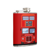 Doppeldecker-Bus-Flasche Londons rote Flachmann (Rechts)