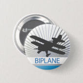 Doppeldecker-Flugzeug Button (Vorne & Hinten)