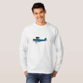 Doppeldecker-Flugzeug T-Shirt (Vorne ganz)