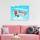 Doppeldecker Leinwanddruck (Insitu (Wohnzimmer))