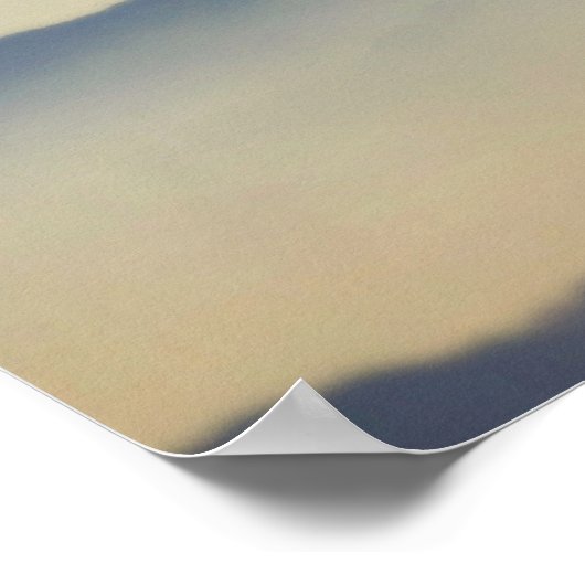 Doppeldecker-Oldtimer-Propeller-Flugzeug Poster (Ecke)