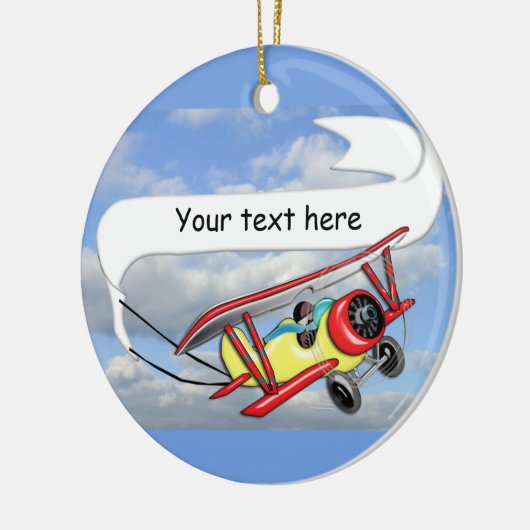 Doppeldecker-Schleppen-Fahne kundengerecht Keramikornament (Links)