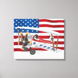 Doppeldecker USA Leinwanddruck