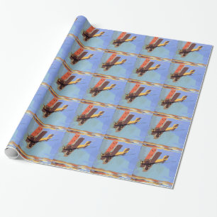Doppeldecker Vintage Geschenkpapier