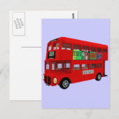 Doppeldeckerbus Postkarte (Vorne/Hinten)