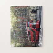 Doppeldeckerroter Bus | West End London Kensington Puzzle (Vertikal)