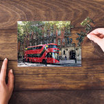 Doppeldeckerroter Bus | West End London Kensington Puzzle<br><div class="desc">Travel Foto - Doppeldeckerbus in West End - das alte rote Bussymbol von London,  Großbritannien,  Europa</div>