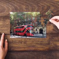 Doppeldeckerroter Bus | West End London Kensington