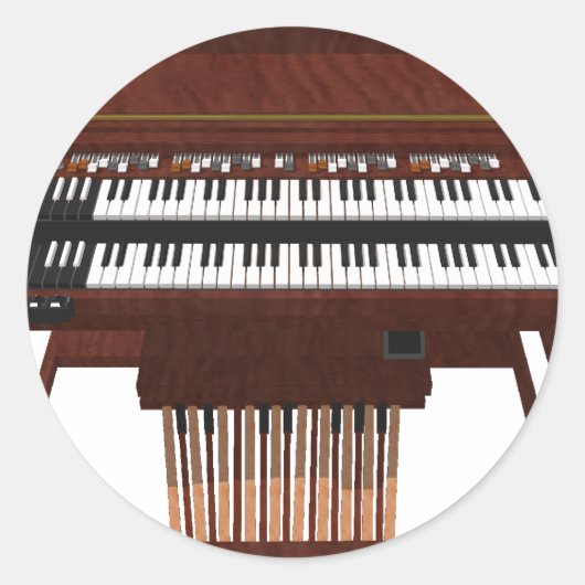 DoppelDeckorgan: 3D-Modell: Runder Aufkleber (Vorderseite)