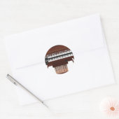 DoppelDeckorgan: 3D-Modell: Runder Aufkleber (Umschlag)