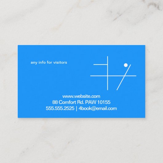 Doppeldelphine Visitenkarte (Rückseite)