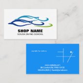 Doppeldelphine Visitenkarte (Vorne/Hinten)