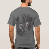 Doppeldrache-Kosmos-T-Shirt T-Shirt (Rückseite)