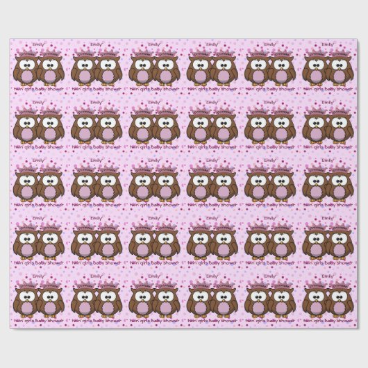 Doppeleulenprinzessinnen Geschenkpapier (Flach)