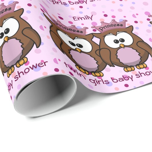Doppeleulenprinzessinnen Geschenkpapier (Rolleneckpunkt)