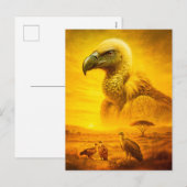 Doppelexponierungsportfolio eines afrikanischen Vu Feiertagspostkarte (Vorne/Hinten)