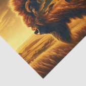 Doppelexposition American Plains Bison Seidenpapier (Ausschnitt)