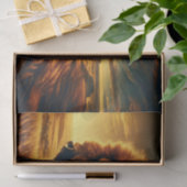 Doppelexposition American Plains Bison Seidenpapier (Geschenk)