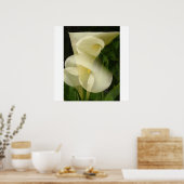 Doppelexposition Calla Lily Poster (Küche)