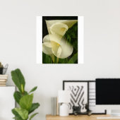 Doppelexposition Calla Lily Poster (Heimbüro)