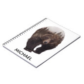 Doppelexposition des Braunbären Notizblock (Linke Seite)