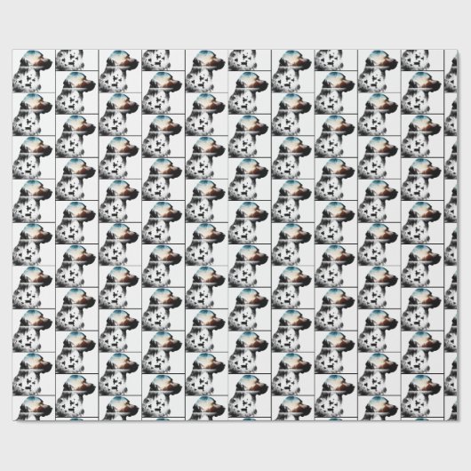 Doppelexposition des Labradors Retriever Geschenkpapier (Flach)