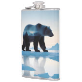 Doppelexposition des Polarbären Tierart im Freien Flachmann (Links)