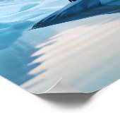 Doppelexposition des Polarbären Tierart im Freien Poster (Ecke)