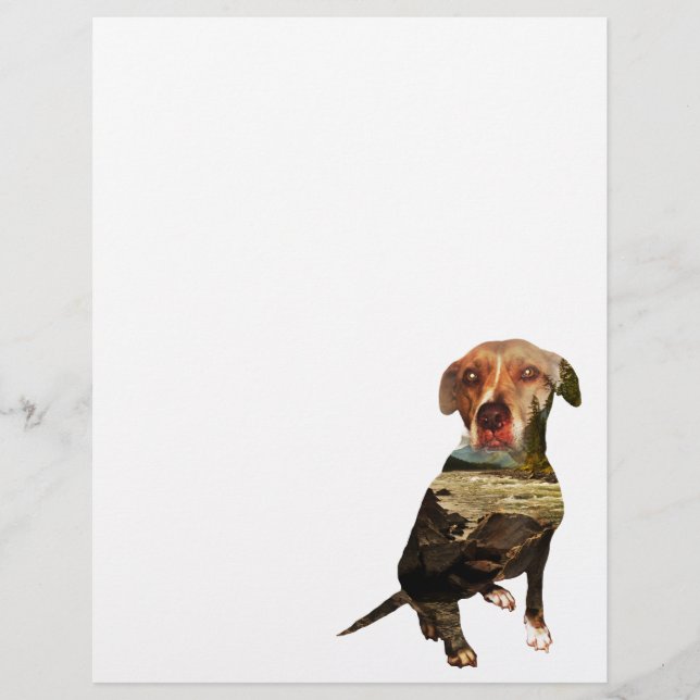 Doppelexpositionshund (Vorderseite)