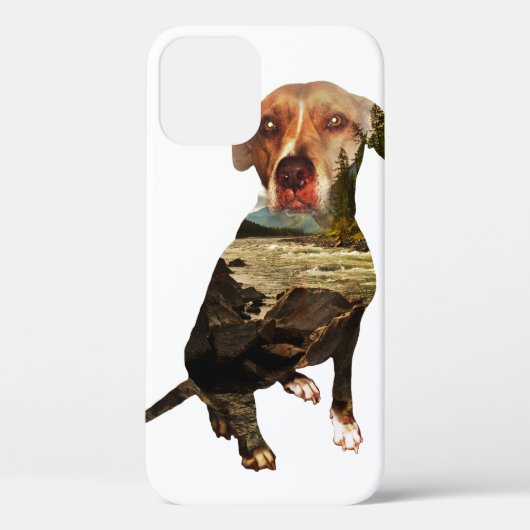 Doppelexpositionshund Case-Mate iPhone Hülle (Rückseite)