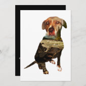 Doppelexpositionshund Einladung (Vorne/Hinten)