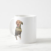 Doppelexpositionshund Kaffeetasse (Vorderseite Links)