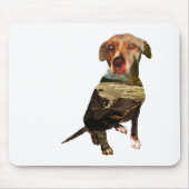Doppelexpositionshund Mousepad (Vorne)